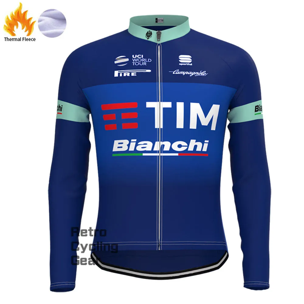 TIM Bianchi Fleece Long Cycling Kits