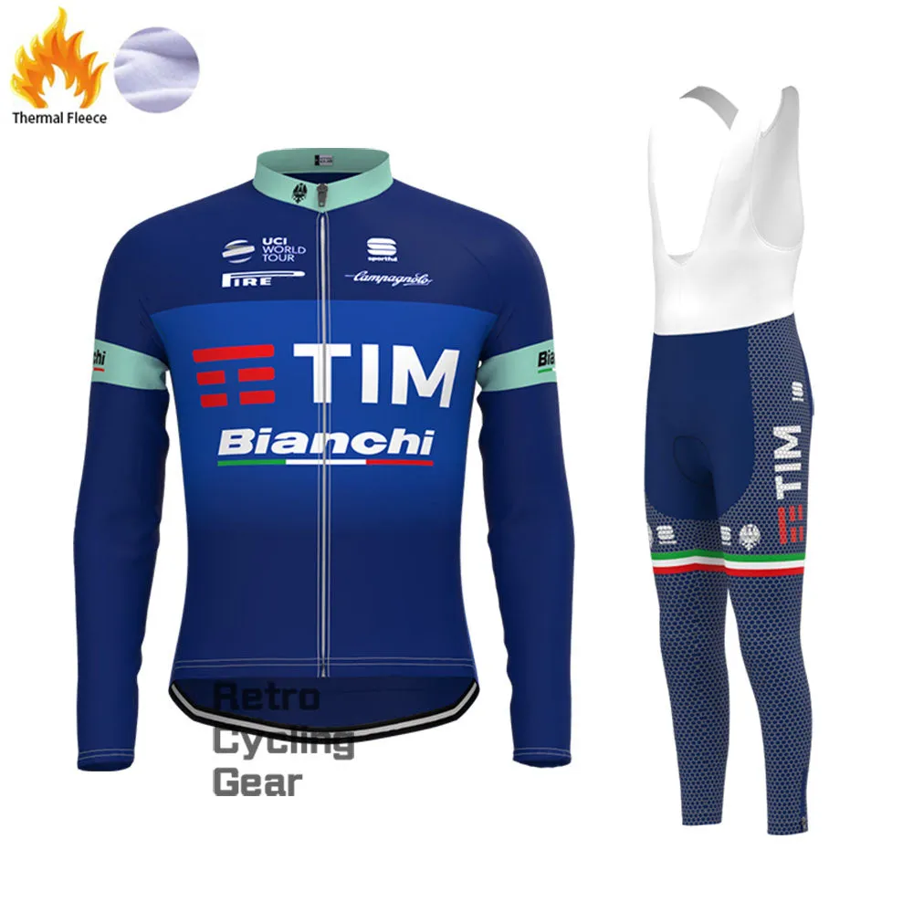 TIM Bianchi Fleece Long Cycling Kits