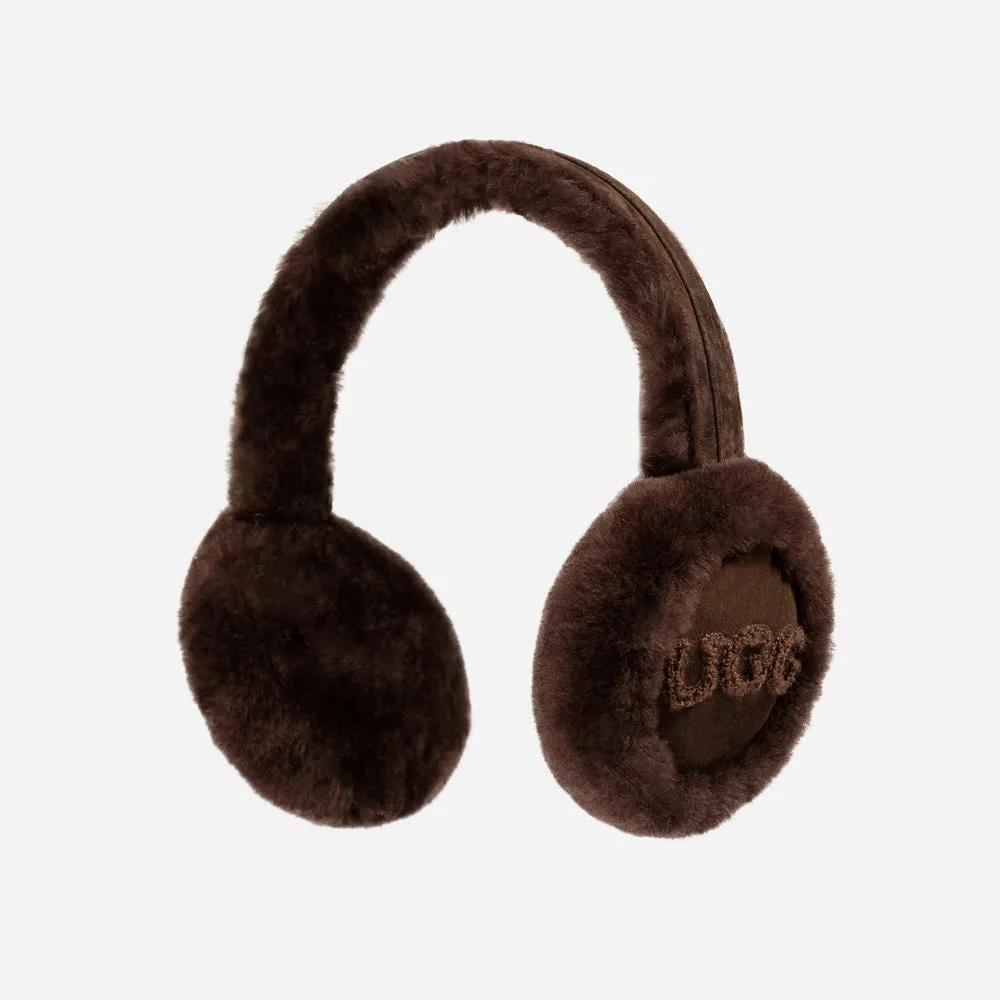 Ugg Sheepskin With Logo Earmuff