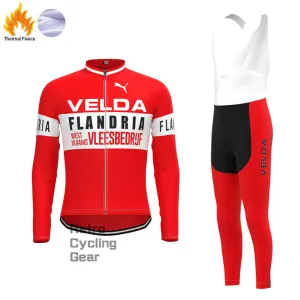 VELDA Fleece Retro Cycling Kits