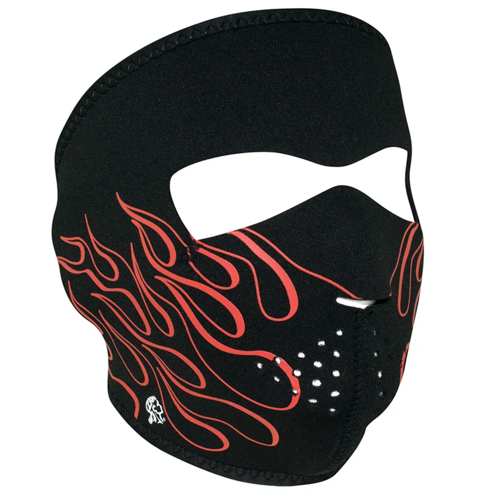 WNFM045 ZANÂ® Full Mask- Neoprene- Orange Flame