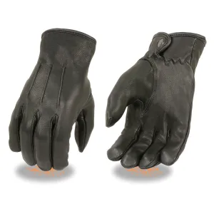 Xelement XG875 Men's Black Thermal Lined Deerskin Leather Gloves with