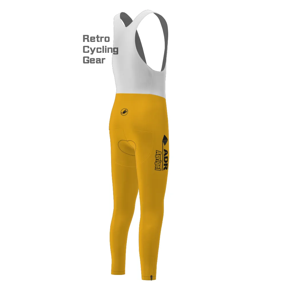 Yellow-ADR Fleece Retro Long Cycling Kits