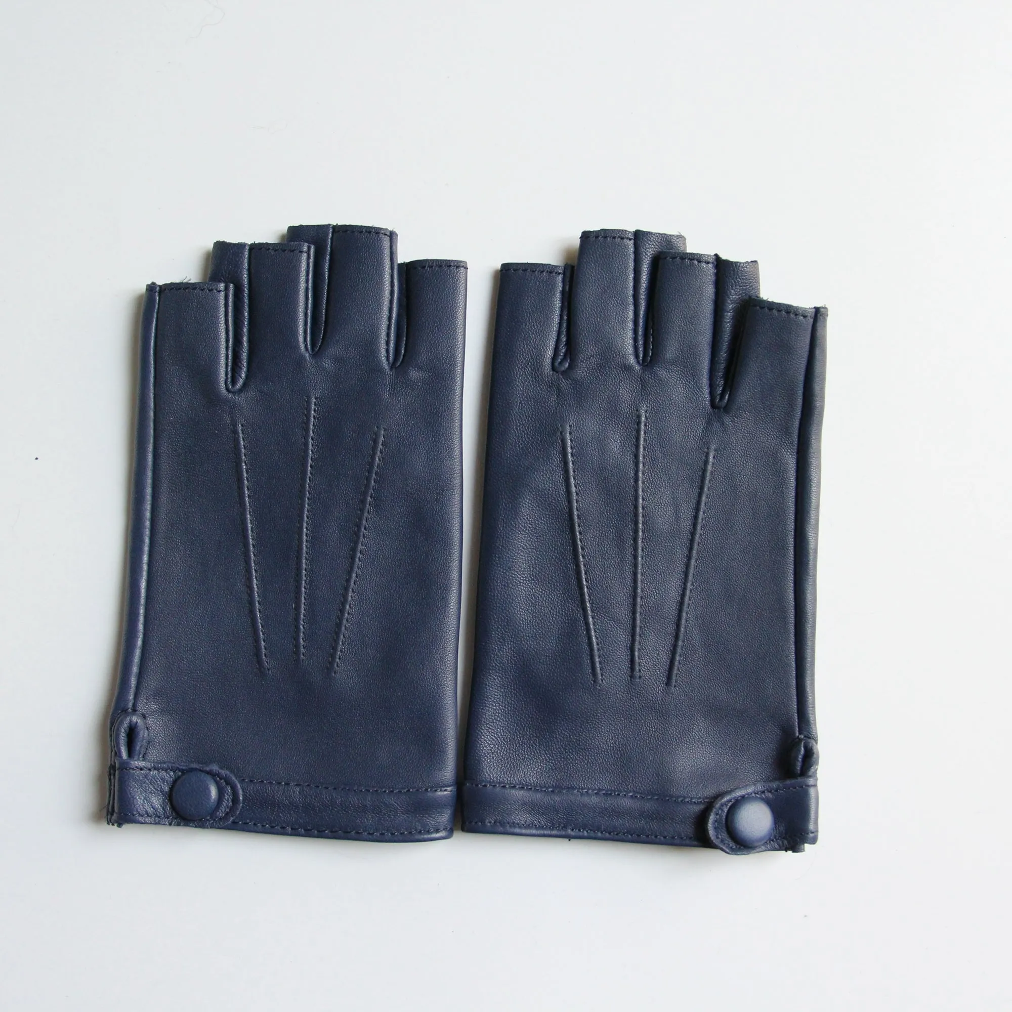 YISEVEN Women's Fingerless Lambskin  Leather Gloves