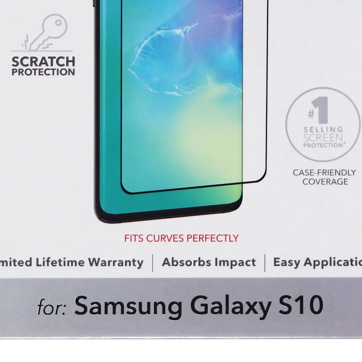 ZAGG Invisible Shield Hybrid Glass for Samsung Galaxy S10 - Clear